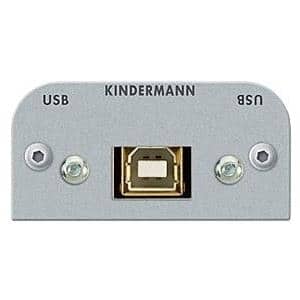 Kindermann USB B-A Buchse 7441-525 54x54 mit Kabelpeitsche (7441000525)