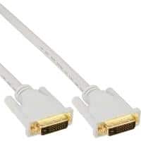 INLINE Premium - DVI-Kabel - Dual Link - DVI-D (M) bis DVI-D (M) - 3 m - weiß