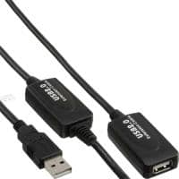 INLINE - USB-Verlängerungskabel - USB (M) bis USB (W) - USB 2.0 - 20 m - aktiv