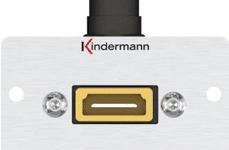 Kindermann Konnect 50 alu - Modulares Faceplate-Snap-In - HDMI