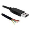 DeLOCK Konverter - Konverter - USB2.0 (M) - Seriell-TTL 6 offene Kabelenden - 1