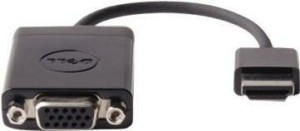 Dell - Videoadapter - HDMI männlich zu HD-15 (VGA) weiblich - Schwarz - für Chromebook 3110 2-in-1