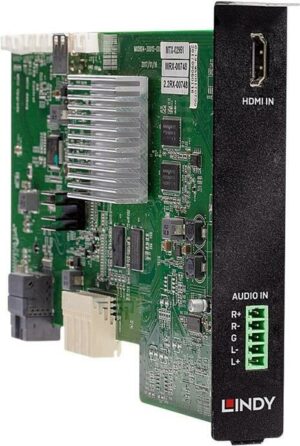 Lindy Single Port HDMI 18G Input Board - Erweiterungsmodul - HDMI x 1 + Audio x 1 - Schwarz