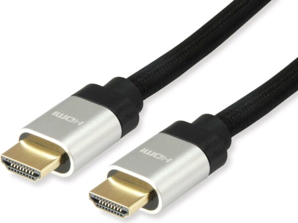 equip - Ultra High Speed - HDMI-Kabel mit Ethernet - HDMI männlich zu HDMI männlich - 15 m - Schwarz - unterstützt 8K 30 Hz (7680 x 4320)