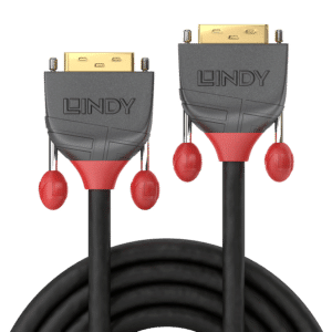 Lindy Anthra Line - DVI-Kabel - Single Link - DVI-D (M) bis DVI-D (M) - 10 m - rund