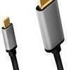 LogiLink - Adapterkabel - HDMI männlich zu USB-C männlich - 1.8 m - Dreifachisolierung - Schwarz - unterstützt 4K 60 Hz (3840 x 2160)