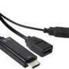 Club 3D CAC-2330 - Videoanschluß - DisplayPort / HDMI - HDMI (M) bis DisplayPort - 18 cm