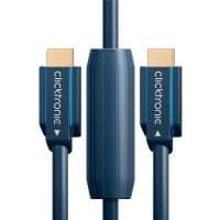 ClickTronic - HDMI-Kabel mit Ethernet - HDMI männlich zu HDMI männlich - 30 m - Doppelisolierung
