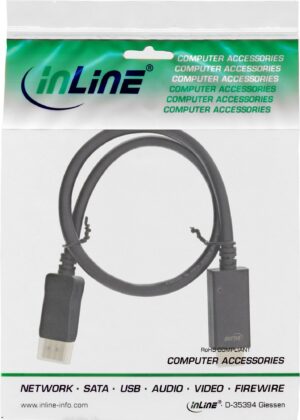 InLine - Adapterkabel - DisplayPort männlich zu HDMI männlich - 7