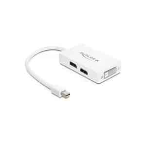 DeLOCK - Video- / Audio-Adapter - DisplayPort / HDMI / DVI - Mini-DisplayPort (M) - DVI-I