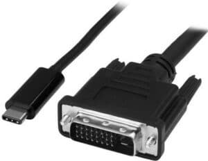 StarTech.com USB-C auf DVI Adapterkabel - USB Typ-C auf DVI Konverter / Adapter - 2560x1600 - Externer Videoadapter - USB Type-C - DVI (CDP2DVIMM2MB)
