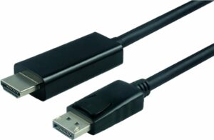 VALUE - Videokabel - DisplayPort / HDMI - DisplayPort (M) bis HDMI (M) - 1 m - abgeschirmt - Schwarz (11.99.5785)