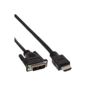 InLine HDMI-DVI Adapterkabel - HDMI 19pol (M) - DVI (M) - 1
