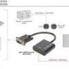 DIGITUS DA-70473 - Video- / Audio-Adapter - HDMI / VGA - HD-15 (VGA) (M) bis HDMI (W) - 15 cm - Schwarz - 1080p-Unterstützung
