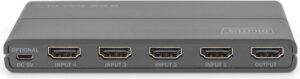 DIGITUS - Video/Audio-Schalter - 4 x HDMI - Desktop