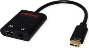 ROLINE 12.03.3222 Schnittstellen-Hub USB 3.2 Gen 1 (3.1 Gen 1) Type-C Schwarz (12.03.3222)