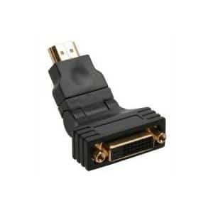 InLine 17670W - HDMI - DVI-D - Männlich/weiblich - Gold - Schwarz (17670W)