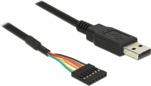 DeLock USB TTL Converter - Serieller Adapter - USB2.0 - Seriell - Schwarz (83785)