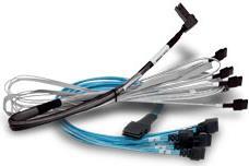 Broadcom - Internes SAS-Kabel - 1x8 Slim SAS (SFF-8654) (M) bis 1x8 Slim SAS (SFF-8654) - 1 m (05-60007-00)