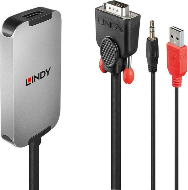 Lindy VGA to DisplayPort 1.2 Converter - DisplayPort-Adapter - HD-15 (VGA)