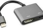 4smarts 4S468663 Kabelschnittstellen-/Gender-Adapter Lightning HDMI Schwarz - Grau (468663)
