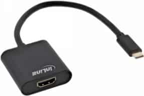 InLine - Externer Videoadapter - USB-C - HDMI - Schwarz (64101B)