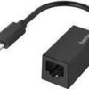 Hama - Netzwerkadapter - USB-C - Gigabit Ethernet x 1 - Schwarz