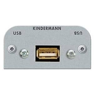 Kindermann - Modulares Faceplate-Snap-In - USB