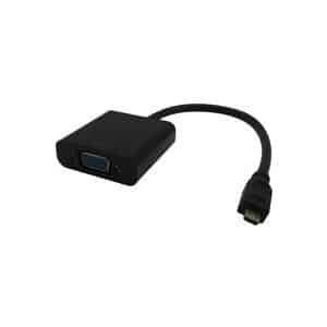 MicroConnect - Videokonverter - HDMI - VGA - Schwarz