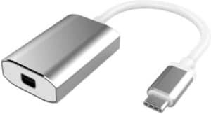 MicroConnect - Externer Videoadapter - USB-C 3.1 - Mini DisplayPort - Silver Aluminum