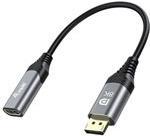 Equip Displayport->HDMI Adapter 1.4 St/Bu 8K/60Hz grau (133446)