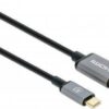 Manhattan 153591 Videokabel-Adapter 1 m HDMI Typ A (Standard) USB Typ-C Schwarz - Grau (153591)