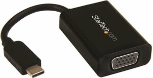 StarTech.com USB-C auf VGA Adapter mit USB Stromversorgung - USB Typ C zu VGA Konverter für Computer mit USB C - 2048x1280 - Externer Videoadapter - USB Type-C - VGA