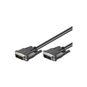 MicroConnect - DVI-Kabel - Single Link - DVI-D (M) zu DVI-D (M) - 2 m - Daumenschrauben - Schwarz