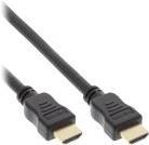 INLINE - Highspeed - HDMI-Kabel - HDMI männlich zu HDMI männlich - 15 m - Dreifachisolierung - Schwarz - 4K Unterstützung