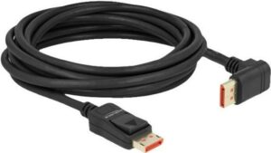 Delock - DisplayPort-Kabel - DisplayPort (M) gerade bis DisplayPort (M) nach oben angewinkelt - DisplayPort 1