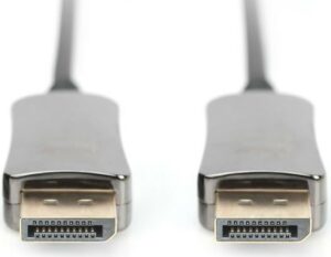 DIGITUS - DisplayPort-Kabel - DisplayPort (M) bis DisplayPort (M) - DisplayPort 1.4 - 20 m - Druckknopf