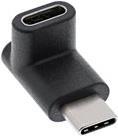 INLINE USB 3.1 Adapter - USB-Adapter - USB-C (M) gerade zu USB-C (W) gewinkelt - USB 3.1 Gen 2