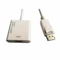 ROLINE DisplayPort-HDMI Adapter - Aktiv - v1.2 - DP Stecker-HDMI Buchse - weiss - 0