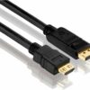Purelink PureInstall PI5100 - Video- / Audiokabel - DisplayPort / HDMI - DisplayPort (M) bis HDMI (M) - 7.5 m - Dreifachisolierung - Schwarz - rund