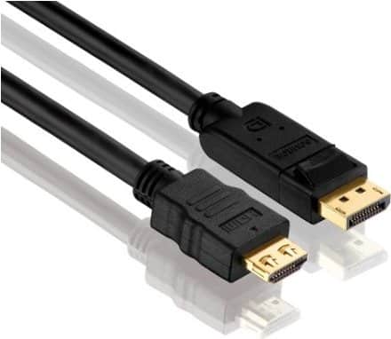 Purelink PureInstall PI5100 - Video- / Audiokabel - DisplayPort / HDMI - DisplayPort (M) bis HDMI (M) - 7.5 m - Dreifachisolierung - Schwarz - rund