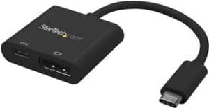 StarTech.com USB C to DisplayPort Adapter with USB Power Delivery - 4K 60Hz - Externer Videoadapter - Parade PS171 - USB-C - HDMI - Schwarz