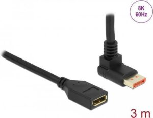 Delock - DisplayPort-Verlängerungskabel - DisplayPort (M) nach oben angewinkelt bis DisplayPort (W) - DisplayPort 1