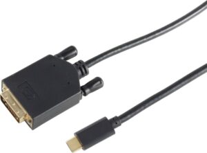 S-Conn 10-58045 3m DVI-D USB C Schwarz Videokabel-Adapter (10-58045)