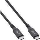 INLINE - USB-Kabel - USB-C (M) bis USB-C (M) - USB4 / Thunderbolt 3 / Thunderbolt 4 - 20 V - 5 A - 1 m - unterstützt Power Delivery 3.0 - Schwarz