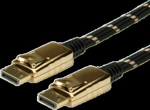 ROLINE Gold - DisplayPort-Kabel - DisplayPort (M) bis DisplayPort (M) - 10 m - Schwarz