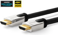 Vivolink PROHDMIHDM3 HDMI-Kabel 3 m HDMI Typ A (Standard) Schwarz - Edelstahl (PROHDMIHDM3)