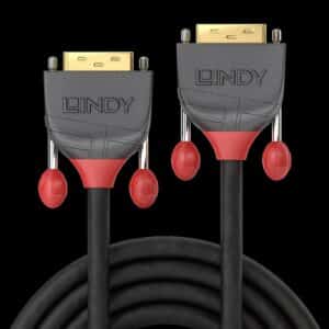 Lindy Anthra Line - DVI-Kabel - Single Link - DVI-D (M) bis DVI-D (M) - 20 m - rund