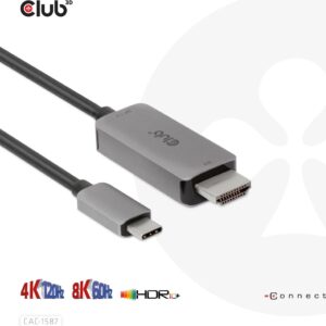 Club 3D - Adapterkabel - USB-C männlich zu HDMI männlich - 3