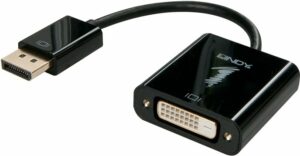 Lindy DisplayPort to DVI-D Adapter - Videokonverter - Parade PS171 - DisplayPort - Schwarz (41734)